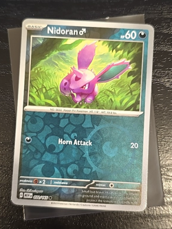 Nidoran 032/165 Reverse Holo MEWen English Pokemon 151 Near MINT - Image 1