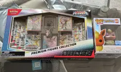 Pokemon Prismatic Evolutions Premium Figure Collection & Pop! Bundle - Image 1