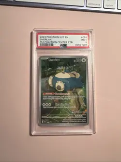 2023 POKEMON 151 POKEMON CENTER ELITE TRAINER BOX PROMO SVP #051 SNORLAX PSA 9 - Image 1