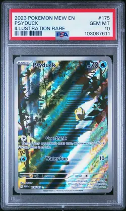 PSA 10 2023 Pokemon Scarlet & Violet 151 Illustration Rare EN Psyduck #175/165 - Image 1