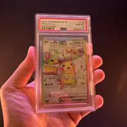 2024 POKEMON JPN SV8-SUPER ELECTRIC BREAKER SUPER RARE #122 PIKACHU EX PSA 10 - Image 1