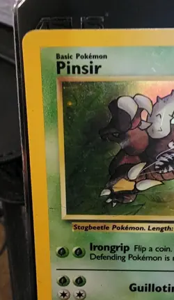 Pokemon TCG Pinsir Jungle 9/64 Holo Unlimited Holo Rare Heavily Played - Image 3