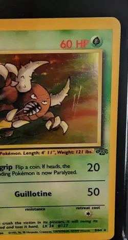 Pokemon TCG Pinsir Jungle 9/64 Holo Unlimited Holo Rare Heavily Played - Image 4