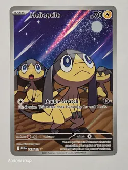 Pokemon TCG Helioptile 143/132 Full Art Illustration Rare Holo Mega Evolution - Image 1