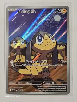 Pokemon TCG Helioptile 143/132 Full Art Illustration Rare Holo Mega Evolution - Image 3