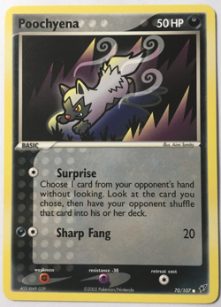 POKEMON POOCHYENA 70/107 EX DEOXYS COMMON NEAR MINT - Image 1