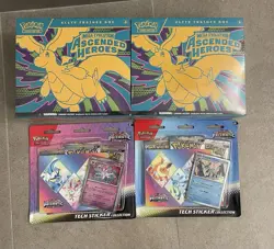 2 Pokemon Ascended Heroes ETB and 2 Prismatic Evolutions Blister Packs Sealed - Image 1