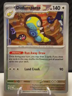 Pokemon TCG - Prismatic Evolutions - Dudunsparce 080/131 - Poke Ball - NM - Image 1