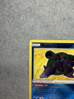 Pokemon Radiant Blastoise 018/078 Pokemon GO Radiant Rare Holo EN 2022 - Image 2