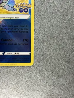 Pokemon Radiant Blastoise 018/078 Pokemon GO Radiant Rare Holo EN 2022 - Image 5