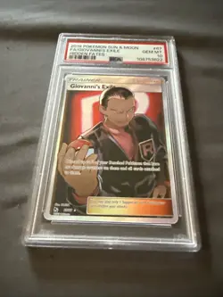 PSA 10 GEM MINT Giovanni's Exile 67/68 Hidden Fates Ultra Rare Holo Pokemon 2019 - Image 2