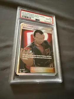 PSA 10 GEM MINT Giovanni's Exile 67/68 Hidden Fates Ultra Rare Holo Pokemon 2019 - Image 3