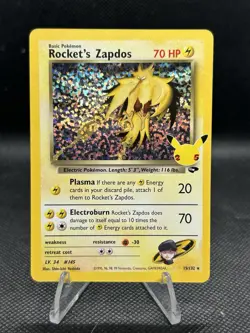 2021 Pokemon SWSH Celebrations Rocket's Zapdos Classic Collection #15/132 - Image 1