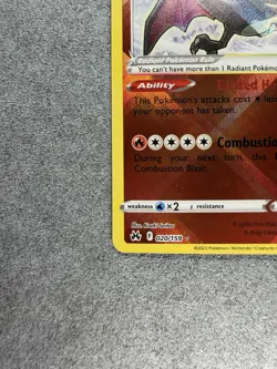 Pokemon Radiant Charizard 020/159 Crown Zenith Radiant Rare Holo EN 2023 - Image 4