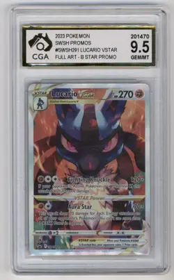 Lucario VSTAR SWSH291 Promo CGA 9.5 Gem/MT Slab Pokemon Card - Image 1