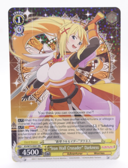 Weiss Schwarz Konosuba Darkness KS/W75-E001 RR English Anime Trading Card - Image 1