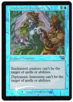 Diplomatic Immunity 1999 Mercadian Masques FOIL Blue Enchantment MTG NM AZ2 - Image 1