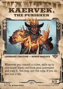 Kaervek, the Punisher Showcase Foil - Outlaws Of Thunder Junction MTG-NM - Image 1