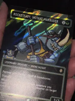 Rocksteady, Mutant Marauder X1 BORDERLESS FOIL-NM/M-Teenage Mutant Ninja Turtles - Image 3