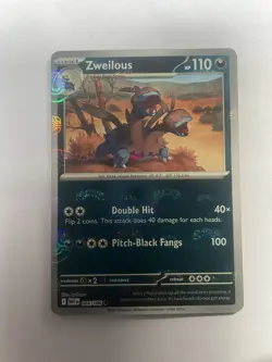 Pokemon TCG White Flare Zweilous 066/086 English Masterball Reverse Holo - Image 1