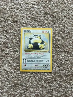 Pokemon TCG Snorlax 11/64 Holo Rare – Jungle Set 1999 WOTC – Vintage Foil – HP - Image 1