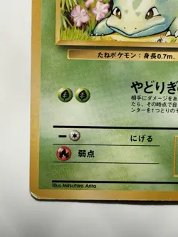 Bulbasaur No.001 Base Set vintage Old Back Japanese Pokemon Card From Japan - Image 4