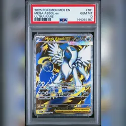 2025 POKEMON MEG EN-MEGA EVOLUTION ULTRA RARE #161 MEGA ABSOL EX PSA 10💎 - Image 1