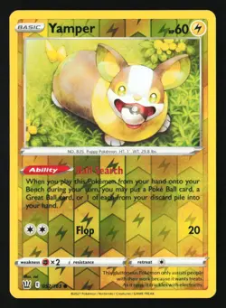 Pokemon TCG: Yamper Reverse Holo - SWSH05: Battle Styles - #052/163 - Image 1