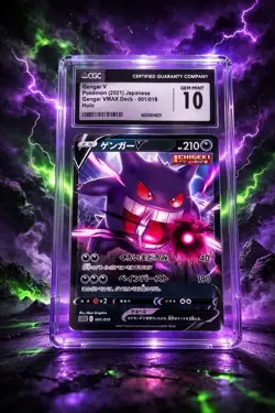 Pokemon Gengar V 001/019 High Class Decks CGC 10 Gem Mint Holo Japanese - Image 1
