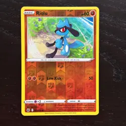 Riolu 071/159 Pokemon Crown Zenith Sword & Shield Reverse Holo Common NM - Image 1