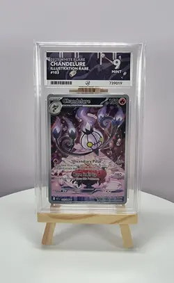Pokemon White Flare Chandelure 103/086 English Ace Grading 9 Illustration Rare - Image 1
