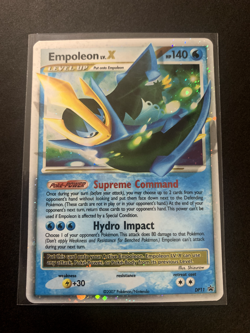 2007 Pokemon Diamond & Pearl Black Star Promo Dp11 Empoleon Lv.x Holo - Image 1
