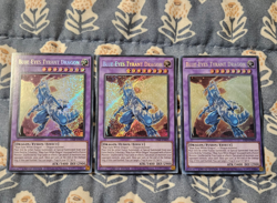 Blue-Eyes Tyrant Dragon x3 - Secret Rare 25LP Yugioh Lightly Played LP - Image 1