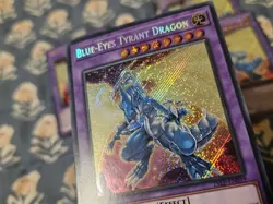 Blue-Eyes Tyrant Dragon x3 - Secret Rare 25LP Yugioh Lightly Played LP - Image 4
