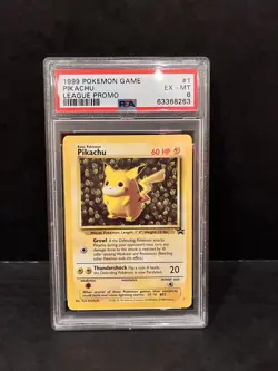 Pokemon Card - Pikachu League Black Star Promo PSA 6 - 1999 - x3 available - Image 1