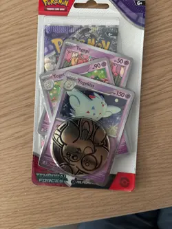 Pokemon TCG Temporal Forces Premium Checklane Scarlet & Violet Trading Card Game - Image 1