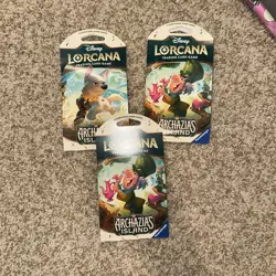 Disney Lorcana: Archazia's Island Booster Pack 3 - 12 Cards Each - 2 OPENED 4050368981721 - Image 1