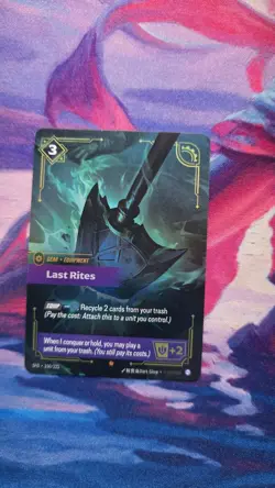 Riftbound Last Rites Equipment Card English Single 150/221 Standard - Image 1