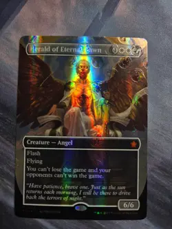 Herald of Eternal Dawn (Borderless) (Mana Foil) Foundations Foil 368 - Image 1