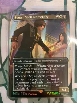Squall, SeeD Mercenary P 0002 Standard Showdown Promo MTG: Final Fantasy - NM+ - Image 3