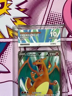 Pokemon TCG - Charizard V 153/172 - Brilliant Stars - Full Art - Graded - ACE 10 - Image 2