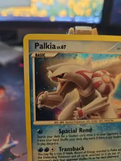 Pokemon Palkia TCG LV. 67 Diamond & Pearl DP27 Holo Rare Black Star Promo LP - Image 2