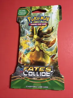 Pokemon 2016 XY Fates Collide Booster Pack Delphox Sleeved New Sealed!! 820650801143 - Image 1