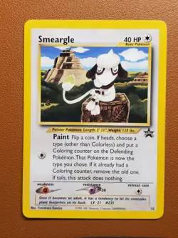 Smeargle #32 Black Star Promo WOTC Pokemon Card NM Rare - Image 1