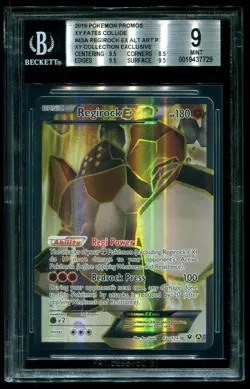 BGS 9 Regirock EX Full Art XY Collection Promo Premium Trainer 2017 Pokemon #43a - Image 1