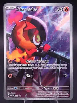 Charcadet 022 MEP Black Star Promo Phantasmal Flames ETB Holo Pokemon NM - Image 1