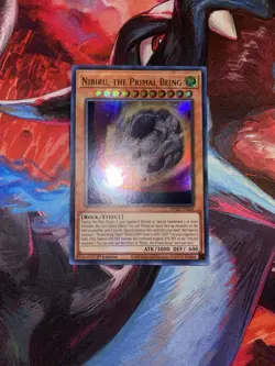 Yugioh! Nibiru, the Primal Being MP22-EN261 Ultra Rare 1st Edition Light Play - Image 1