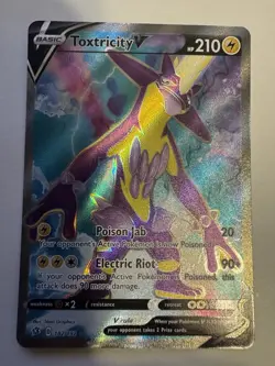 Toxtricity V 182/192 TCG Rebel Clash NM Full Art Ultra Rare Pokemon Card - Image 3