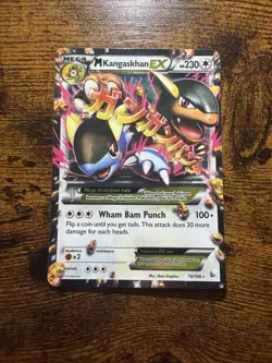 Pokemon TCG M Kangaskhan EX Ultra Rare Holo Card 79/106 XY Flashfire - Image 1