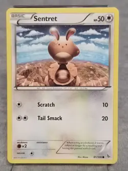 Sentret 81/106 Common - Flashfire - Pokemon Card Non-Holo - Image 1